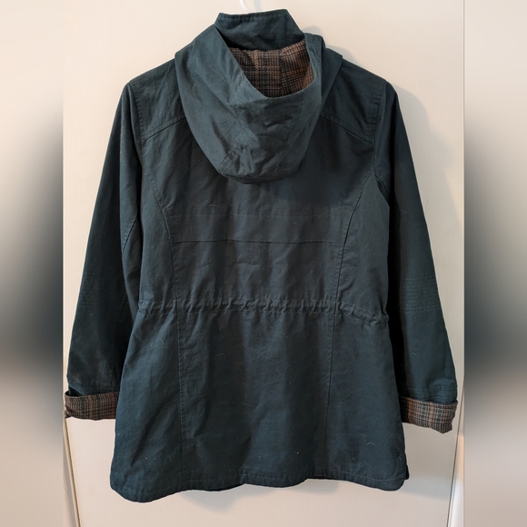 Dark Green Hooded Lightweight Jacket  - Women's Small - Picture 3 of 5
